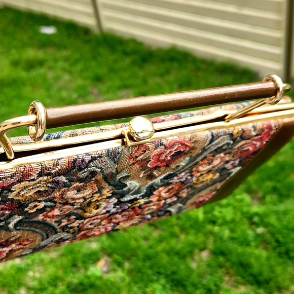 Vintage Floral Tapestry Clutch Handbag by So Unmistakably Johansen - Picture 4 of 14